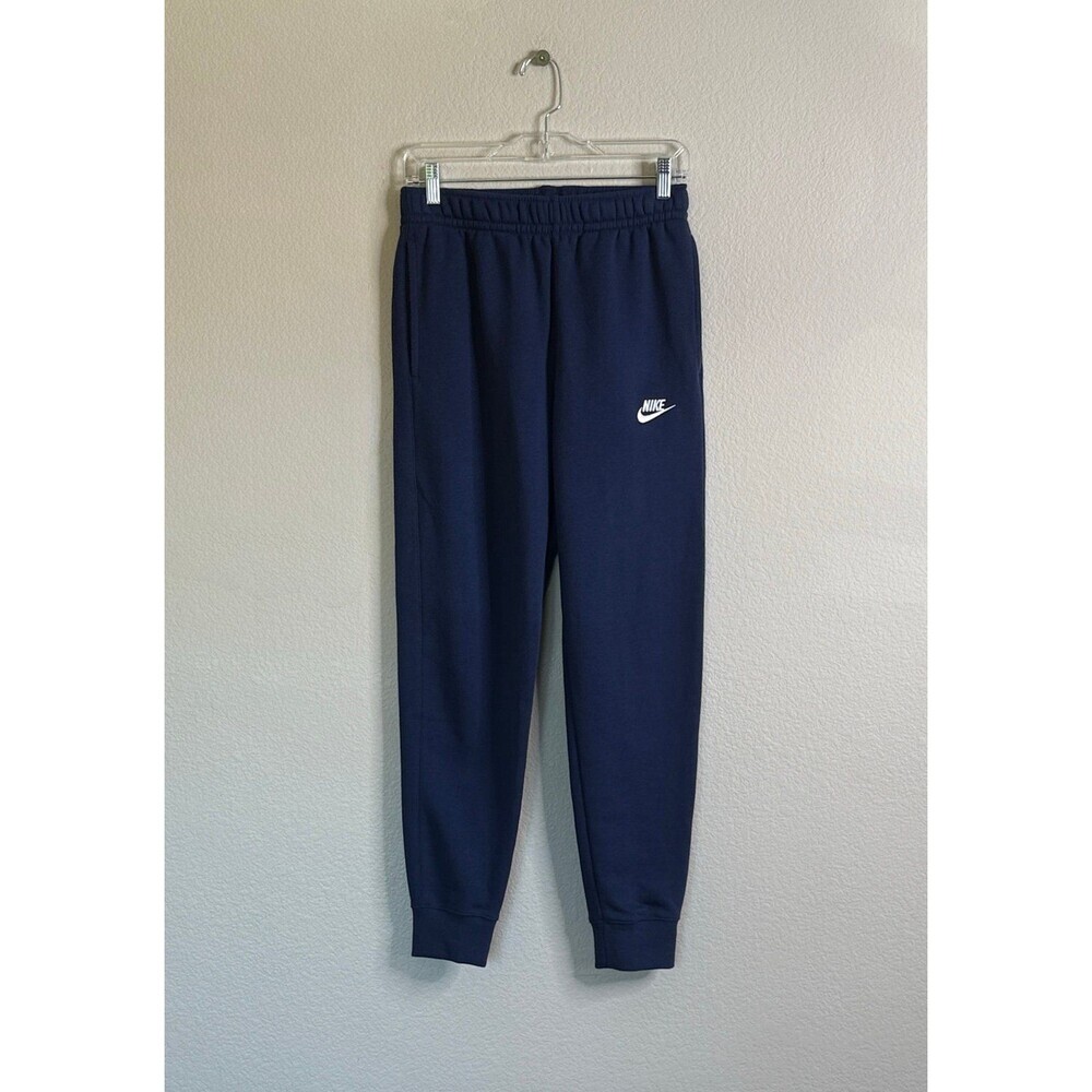 Nike club fleece sweatpants joggers small navy EUC